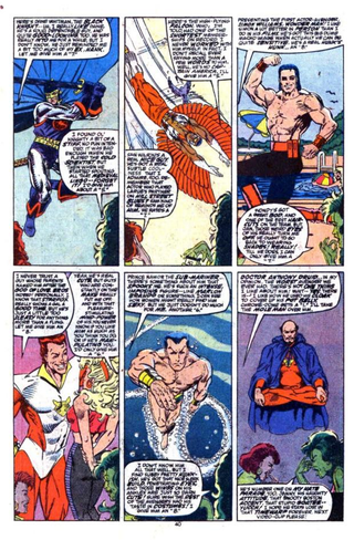 Illustration for article titled The 1989 Avengers Male Beauty Pageant Informed Us Hawkeye Had A Fantastic Ass